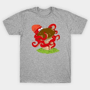 Octopus with a large mushroom T-Shirt